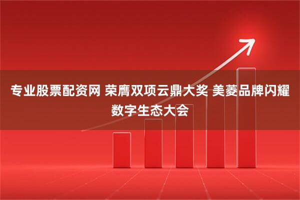 专业股票配资网 荣膺双项云鼎大奖 美菱品牌闪耀数字生态大会