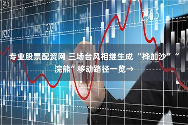 专业股票配资网 三场台风相继生成 “桦加沙”“浣熊”移动路径一览→